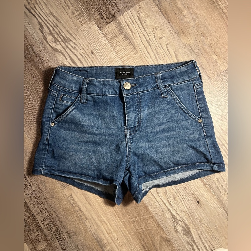 Women’s/ Juniors Celebrity Pink Blue Denim Jean Shorts Size 5/7